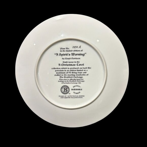 Vintage Collector Plate "A Spirit's Warning" by Lloyd Garrison, 6th Issue - Picture 2 of 2